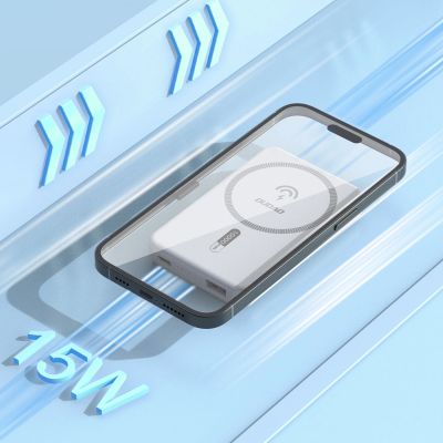 3. Powerbank Dudao K14S+ 10000mAh 20W USB-A / USB-C / MagSafe with stand - white