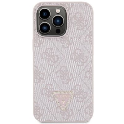 3. Guess GUHCP13LP4TDSCPP case for iPhone 13 Pro / 13 - pink Crossbody 4G Metal Logo