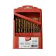 TITANIUM HSS-G TIN DRILL SET 19 pcs 1-10 mm