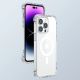 9. Joyroom Magnetic Defender Magnetic Case for iPhone 14 Plus Armored Case with Hooks Stand Clear (MagSafe Compatible)