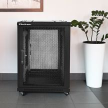 QOLTEC RACK CABINET 19" | 15U | 600X855X600 | PERFORATED DOORS