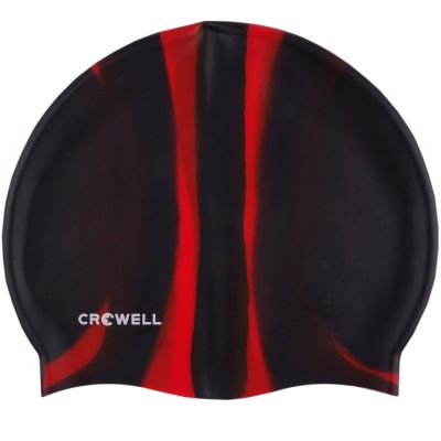 3. Crowell Multi-Flame-01 Silicone Swimming Cap