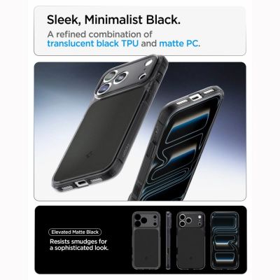 8. Spigen Ultra Hybrid MagSafe Case for iPhone 18 Pro / 17 Pro - Matte Black