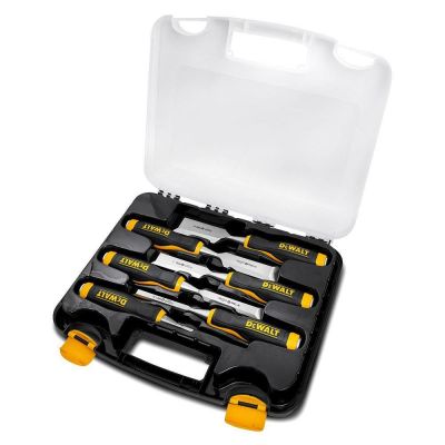 Set of 6 DeWalt wood chisels [DWHT16852-9] sizes 6, 13, 19, 25, 32, 38 mm