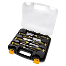 Set of 6 DeWalt wood chisels [DWHT16852-9] sizes 6, 13, 19, 25, 32, 38 mm