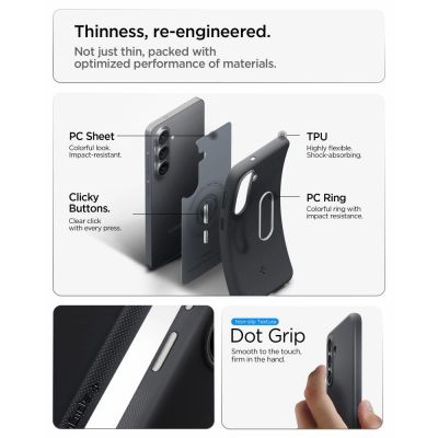 9. Spigen Nano Pop Mag MagSafe Case for Samsung Galaxy S26 - Black