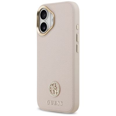 2. Guess Grained Strass Logo MagSafe case for iPhone 17 - pink