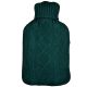 2. Green Rubber Hot Water Bottle in Knitted Cover, 1.75 l