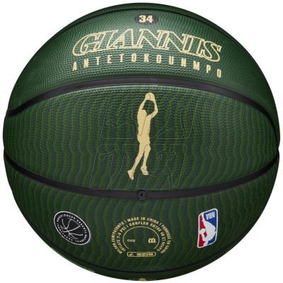 5. Basketball ball Wilson NBA Player Icon Giannis Antetokounmpo WZ4006201XB