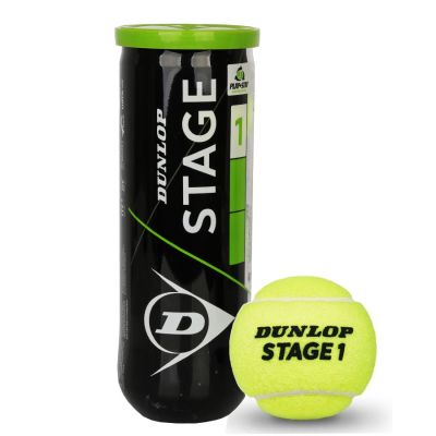 2. Dunlop Stage 1 Green 3 ST1-3 Tennis Balls