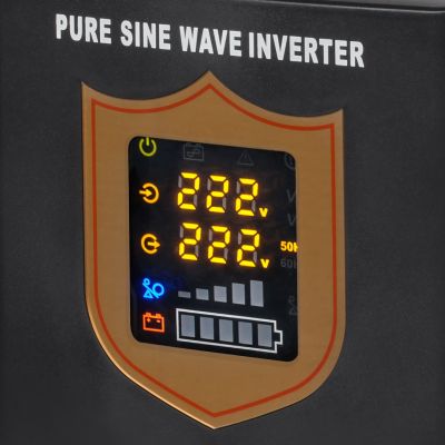 7. KEMOT PROsinus-1000 emergency power supply, pure sine wave converter with charging function, 12V 230V 1000VA/700W - black