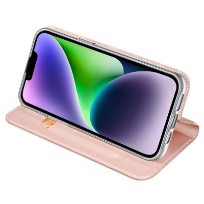 5. Dux Ducis Skin Pro Wallet Case for iPhone 15 Plus - Pink