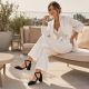 16. Sergio Leone W SK365A black strappy sandals 