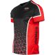 2. MASTERS "COMBAT JUNIOR" V-neck point-fighting shirt, black and red (WAKO APPROVED)