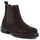 5. Women's leather ankle boots, suede, chocolate, Sergio Leone BT-01-S