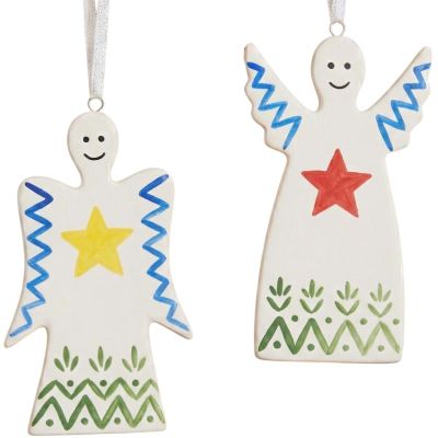 4. SET OF TWO DIY ANGEL PENDANTS 5x0.5x10.5CM