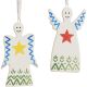 4. SET OF TWO DIY ANGEL PENDANTS 5x0.5x10.5CM