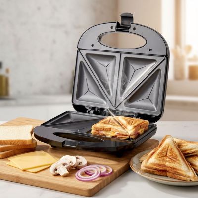 20. Esperanza ASIAGO EKT011 sandwich maker (1000W; black and silver)