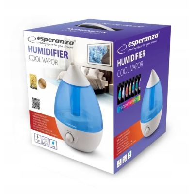 2. Esperanza COOL VAPOR EHA005 air humidifier (25W; blue)