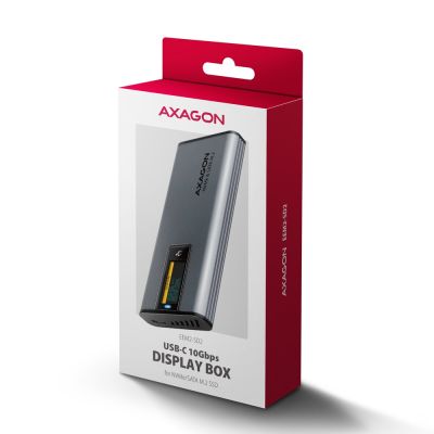 12. Axagon EEM2-SD2 Hard Drive Enclosure SSD Case Gray M.2