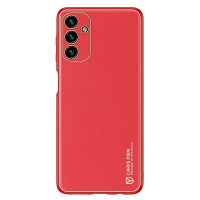 2. Dux Ducis Yolo elegant cover made of ecological leather for Samsung Galaxy A13 5G red