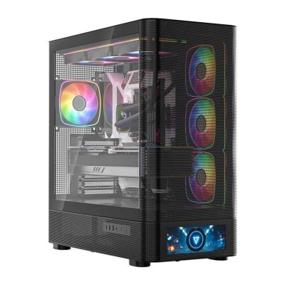 9. MODECOM VOLCANO AQ 500 ARGB MIDI BLACK CASE