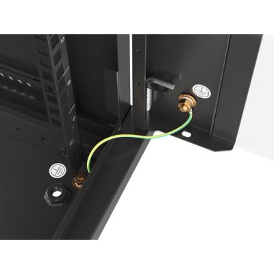 4. Lanberg WF01-6427-10B 27U Rack Wall Mounted Cabinet Black