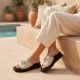 7. Women's beige leather wedge sandals S.Barski KV61-6046