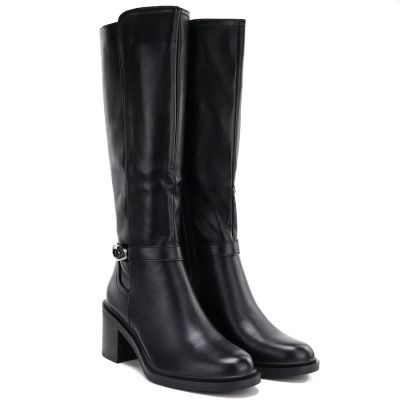 4. Sergio Leone KZ-14 black insulated high-heeled boots