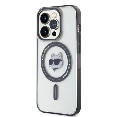 3. Karl Lagerfeld IML Choupette's Head MagSafe case for iPhone 15 Pro - transparent