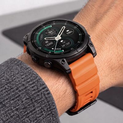 6. Tech-Protect Motion Strap for Garmin Fenix 5X / 5X Plus / 6X / 6X Pro / 7X / 8 / 8 Pro / 9 / 9 Pro (51 mm) – Orange