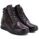8. Women's brown leather wedge ankle boots Vinceza 39963