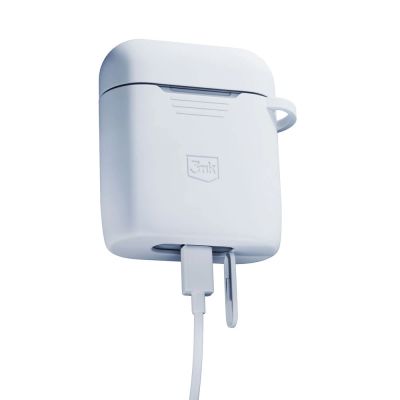 8. 3mk Silicon AirPods Case for AirPods 2 - white