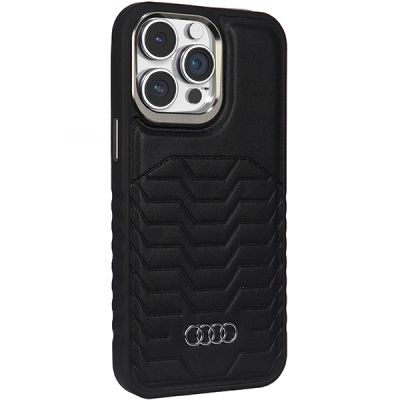 6. Audi Synthetic Leather case with MagSafe for iPhone 14 Pro Max - black
