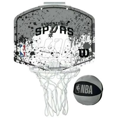 2. Basketball backboard Wilson NBA Team San Antonio Spurs Mini Hoop WTBA1302SAN