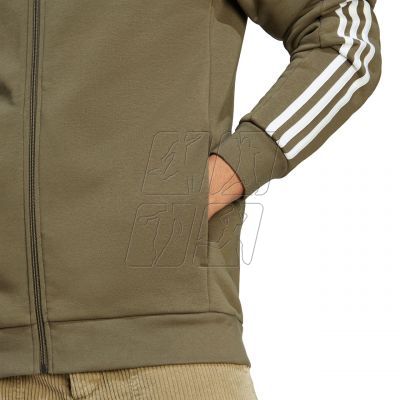 6. adidas Essentials Fleece 3-Stripes Full-Zip M sweatshirt IJ6492