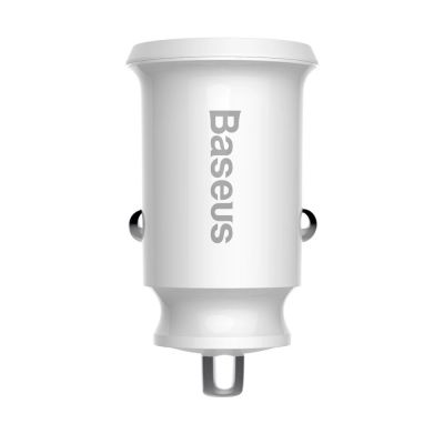 2. Baseus Grain Car Charger CCALL-ML02 mini charger 2x USB-A 3.1A - white