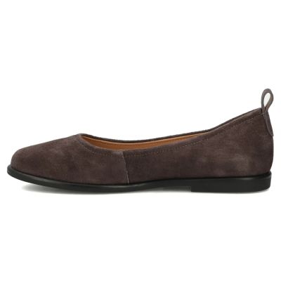 3. Women's suede leather ballerinas brown DP7741