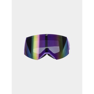 2. Girls' ski goggles with multi-color coating 4F Junior 4FJWAW24AGOGF040-51S