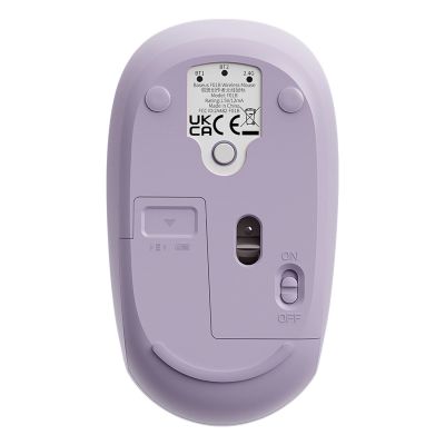 2. Baseus F01B 2.4GHz Wireless Mouse + Bluetooth 3.0 + 5.0 - Purple
