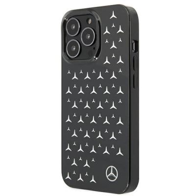 2. Mercedes Silver Stars Pattern Case for iPhone 13 Pro / iPhone 13 - Black