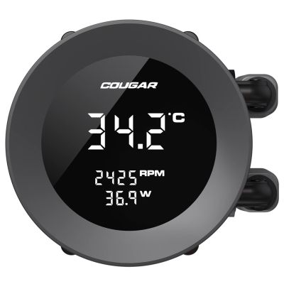 3. COUGAR CGR-PSDVARGB-B-360 Processor All-in-One Liquid Cooler 12 cm Black