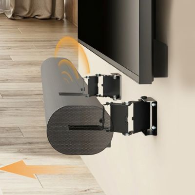 4. MACLEAN WALL MOUNT FOR SOUNDBAR, ANGLE ADJUSTMENT +8°~-8°, MAX LOAD 10KG, MADE OF STEEL MC-177