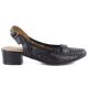 2. Women's openwork pumps with a strap, black Jezzi ASA200-18