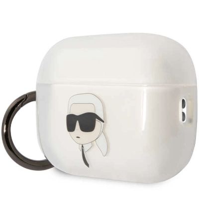 3. Karl Lagerfeld KLAP2HNIKTCT Airpods Pro 2 cover transparent Ikonik Karl Lagerfeld