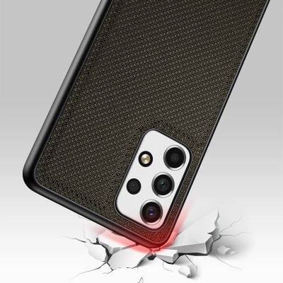 6. Dux Ducis Fino case is made of nylon material for Samsung Galaxy A73 green