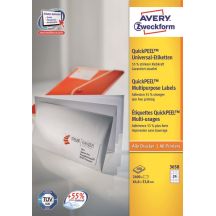 Avery 3658Z Self-Adhesive Labels Rectangle White 2400 pcs.