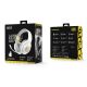 9. QCY Heroad V200 Tri-Mode Gaming Headphones with 7.1 Sound, 240h Battery, and Detachable Microphone - White
