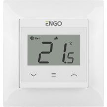 ENGO Controls E55-W temperature controller for 55x55 frame, 230V, white, Internet, Wi-Fi