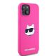 4. Karl Lagerfeld Silicone Choupette Head MagSafe Case for iPhone 15 Plus / 14 Plus - Pink